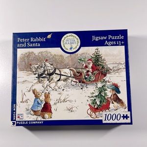 New York Puzzle Company, Peter Rabbit and Santa, 1000 Pcs
